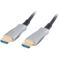 LANBERG HDMI M/M V2.0 Kabel 50m 4K optisch AOC schwarz