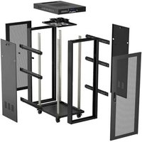 LANBERG 19" 42U 600x800 freist. LCD perfor. Tür (FlatPack)sw (Speditionsversand)