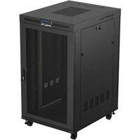 LANBERG 19" 27U 800x1000 freist. LCD perfor.Tür (FlatPack)sw (Speditionsversand)