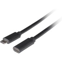 LANBERG USB-C Verlängerungskabel M/F 3.1 0,5m schwarz