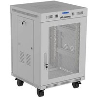 LANBERG 19" 15U 600x800 freist. LCD perfor. Tür (FlatPack)gr (Speditionsversand)