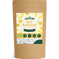 leckker 35% Rabatt auf 50g gefriergetrocknete BioBananen erzielen