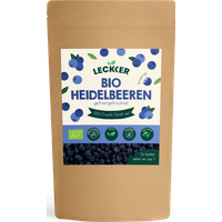 leckker 35% Rabatt auf gefriergetrocknete BioHeidelbeeren 30gPackung
