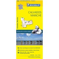 Carte Départementale Calvados, Manche