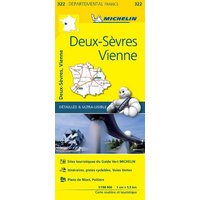 Deux-Sevres, Vienne - Michelin Local Map 322