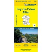 Puy-de-Dôme Allier - Michelin Local Map 326