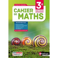Cahier de maths 3e Prépa-Métiers - Livre + licence élève - 2021