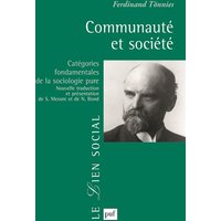 Communauté et société - Catégories fondamentales de la sociologie pure