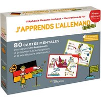 J'apprends l'allemand autrement - Niveau débutant - 80 cartes mentales pour apprendre facilement la grammaire, la conjugaison et le vocabulaire allemands avec livret explicatif