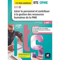 Bloc 3 : gérer le personnel et contribuer à la gestion des ressources humaines de la PME : BTS GPME 2e année
