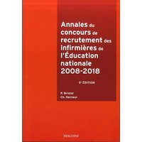 Annales du concours de recrutement des infirmières de l'Education nationale : 2008-2018