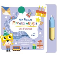 Les formes : peins avec de l'eau pour voir apparaître les couleurs !