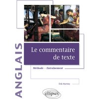 Le commentaire de texte en anglais - Méthode et entraînement - Études supérieures
