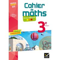 Cahier de maths 3e, cycle 4 : nouveau brevet 2018 : parcours différenciés