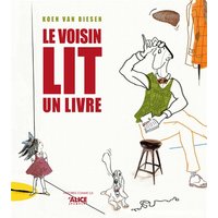 Le voisin lit un livre
