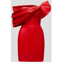 Red bustier dress