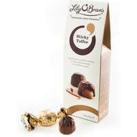 Sticky Toffee Pouch, 8 Chocolates, 110g at Lily O`Brien`s Chocolate Sticky Toffee Pouch, 8 Chocolates, 110g.