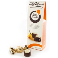 Zesty Orange Chocolate Pouch, 8 Chocolates, 105g at Lily O'Brien`s Chocolate Zesty Orange Chocolate Pouch, 8 Chocolates, 105g.