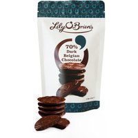 70% Dark Belgian Chocolate Share Bag, 110g, case of 6 at Lily O'Brien`s Chocolate 70% Dark Belgian Chocolate Share Bag, 110g, case of 6.