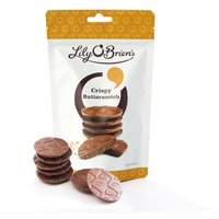 Crispy Butterscotch, Share Bag, 110g at Lily O'Brien`s Chocolate Crispy Butterscotch, Share Bag, 110g.