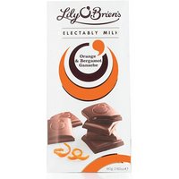 Orange & Bergamot, Milk Chocolate Bar, 80g, case of 16 at Lily O'Brien`s Chocolate Orange & Bergamot, Milk Chocolate Bar, 80g, case of 16.