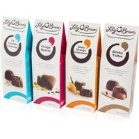 Selection of Chocolate Pouches, 4 x 110g at Lily O'Brien`s Chocolate Selection of Chocolate Pouches, 4 x 110g.