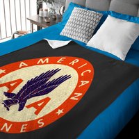 American Airlines Usa Baby Blankets