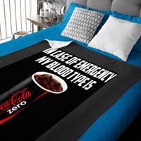 My Blood Type Is Coke Zero Designs T-shirt Shirt Gift Gifts My Blood Type Is Cok Baby Blankets