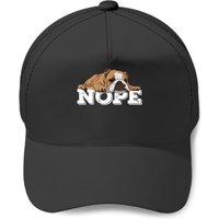 Nope Lazy English Bulldog Baseball Caps