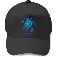 Kauai Hawaii Sea Blue Tribal Turtle Baseball Cap
