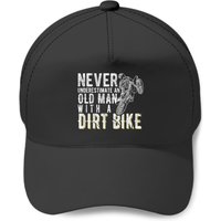 Never Underestimate An Old Man With A Dirt Bike - Motocross Baseball Cap