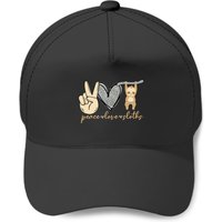 Peace Love Heart Sloth Baseball Caps