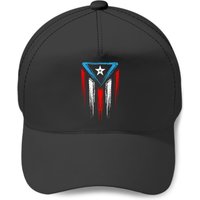 Boricua Distressed Puerto Rico Flag Pullover Baseball Caps
