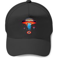 Boston Band Spaceship Rock Band Short Sleeve Crewneck Unisex Baseball Caps
