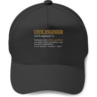 Funny Civil Engineer Definition Birthday Or Christmas Gift T Baseball Caps