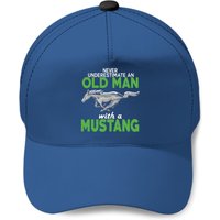 Old Man With A Mustang Baseball Cap Baseball Caps