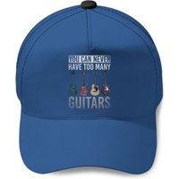 You Can Never Have Too Many Guitars Funny Guitarist Guitar Baseball Caps