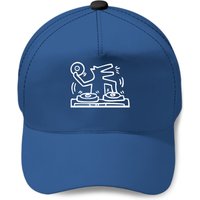 Keith Lovers Haring - Outline Dj Dog White - Keith Lovers Haring Outline Dj Dog Whit - Baseball Caps