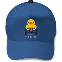 Cute Jeep Rubber Duck On Offroad Wheels Duckduck Baseball Caps
