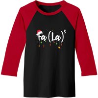 Fa La 8 Funny Christmas Santa Fa La Math Gift Baseball Tees
