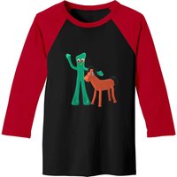 Gumby And Pokey Cartoon Art Baseball Tees
