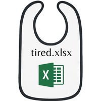 Funny Excel Document Funny Excel Document Bibs
