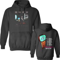 1985 Rush Power Windows Tour Double Sided Hoodies Black, Rush Band Double Sided Hoodies