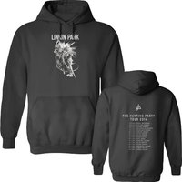 90's Linkin Park Vintage Men's Big Logo Black Double Sided Hoodies
