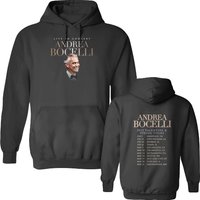 Andrea Bocelli 2023 Valentine And Spring Tour Dates Double Sided Hoodies, 2023 Tour Concert Double Sided Hoodies