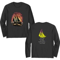 Vintage Crosby Stills Nash Wooden Ships Black Double Sided Double Sided Long Sleeves