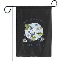 Maine Wild Blueberries Garden Flags