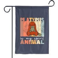Cute Platypus Vintage Garden Flag