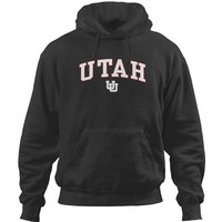 Mens Utah Utes Arch Over Red Officially Licensed Hoodies