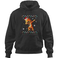 Giraffe Lover Funny Giraffe Tree Light Christmas Animal Lovers Xmas 328 Hoodies